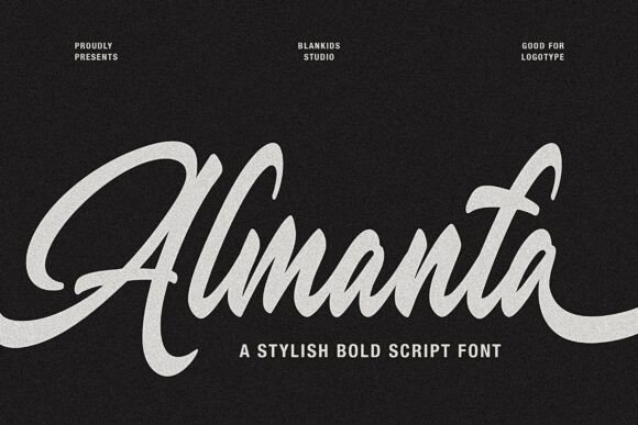 Almanta: A Bold Script Font for Impactful Branding