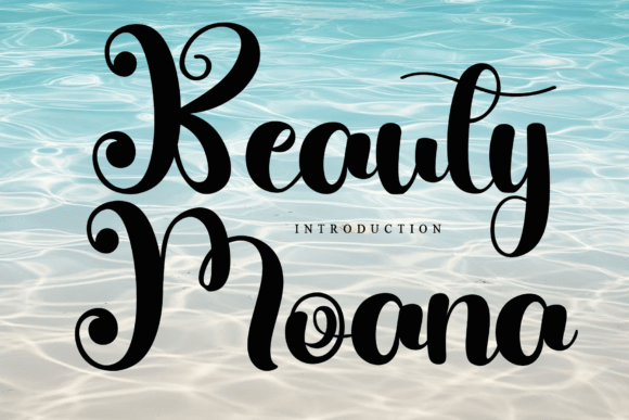 Beauty Moana: A Script Font for Refined Branding