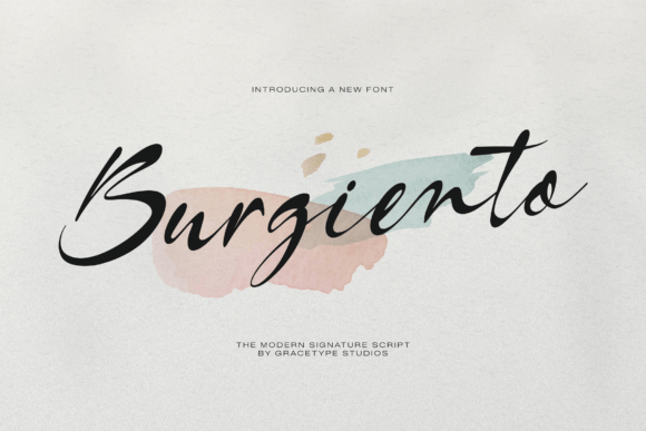 Burgiento: The Signature Script for Modern Branding