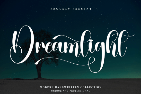 Dreamlight: A Modern Script Font for Elegant Designs