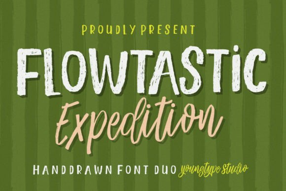 Flowtastic Expedition: Your Font Duo for Authentic Design