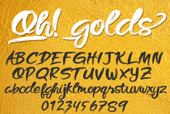 Oh! Golds: A Script Font for Elegant and Authentic Projects