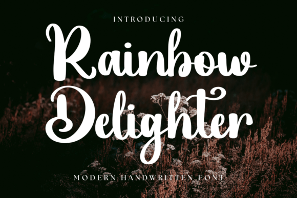 Rainbow Delighter: A Bold Script for Modern Projects