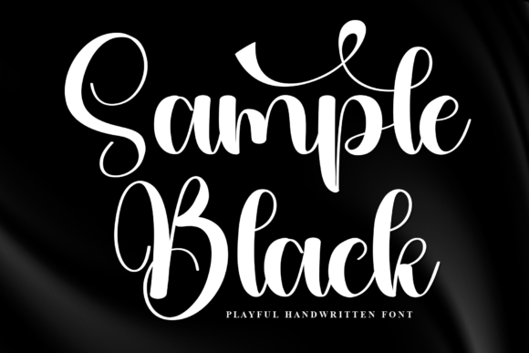 Sample Black: A Handwritten Script for Modern Designers