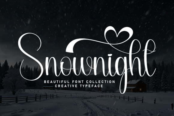 Snownight: A Script Font That Whispers Winter Magic