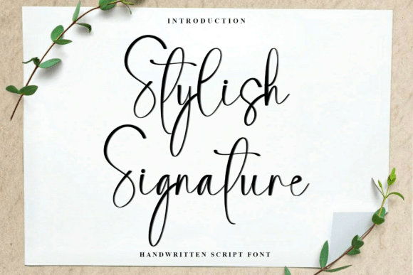Stylish Signature: A Modern Script for Authentic Design