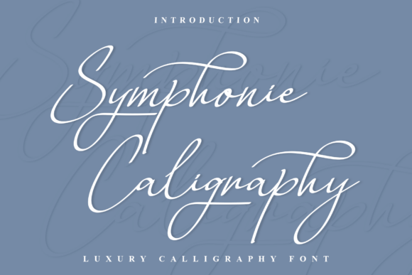 Symphony Caligraphy: A Modern Script for Luxury Branding